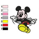 Mickey Mouse Exit Embroidery Design